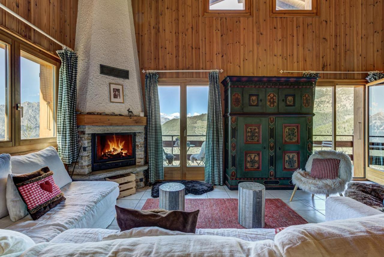 Chalet L'Ange La Tzoumaz Bagian luar foto