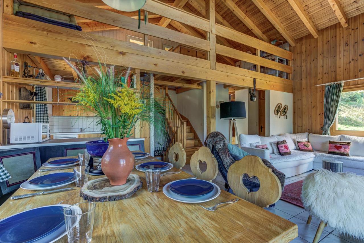 Chalet L'Ange La Tzoumaz Bagian luar foto