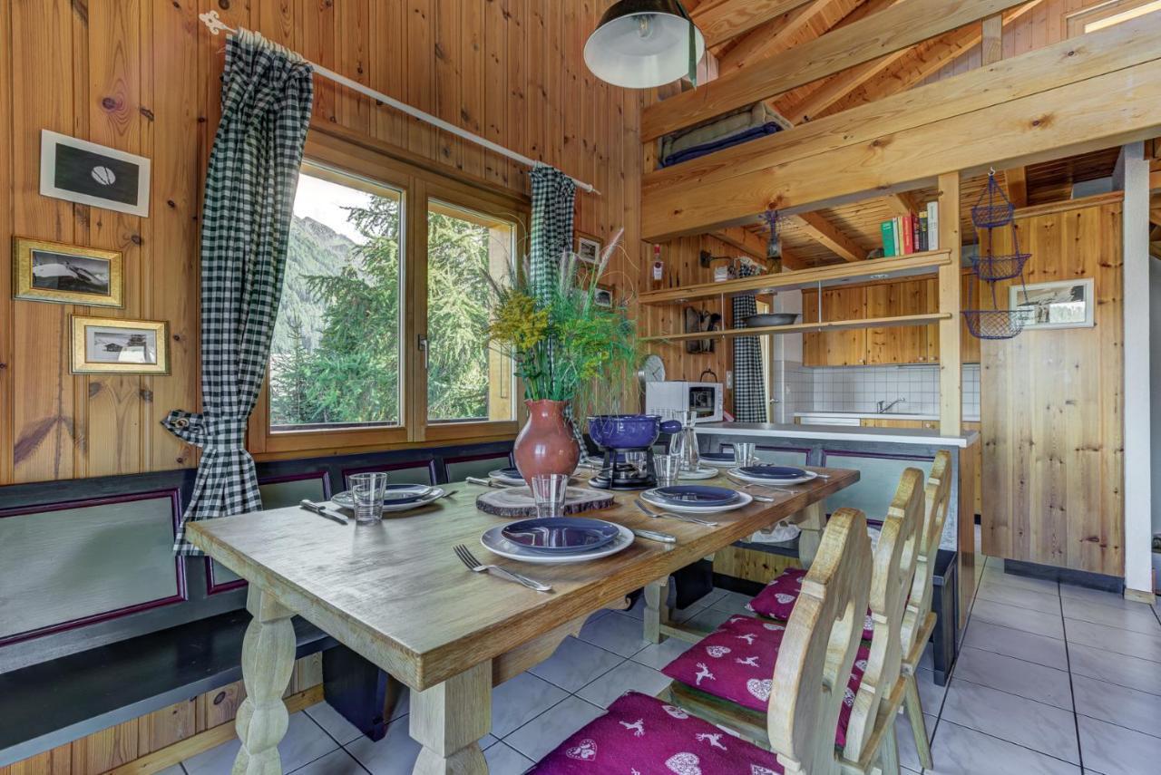 Chalet L'Ange La Tzoumaz Bagian luar foto