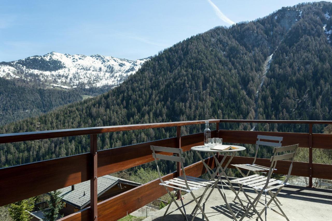 Chalet L'Ange La Tzoumaz Bagian luar foto
